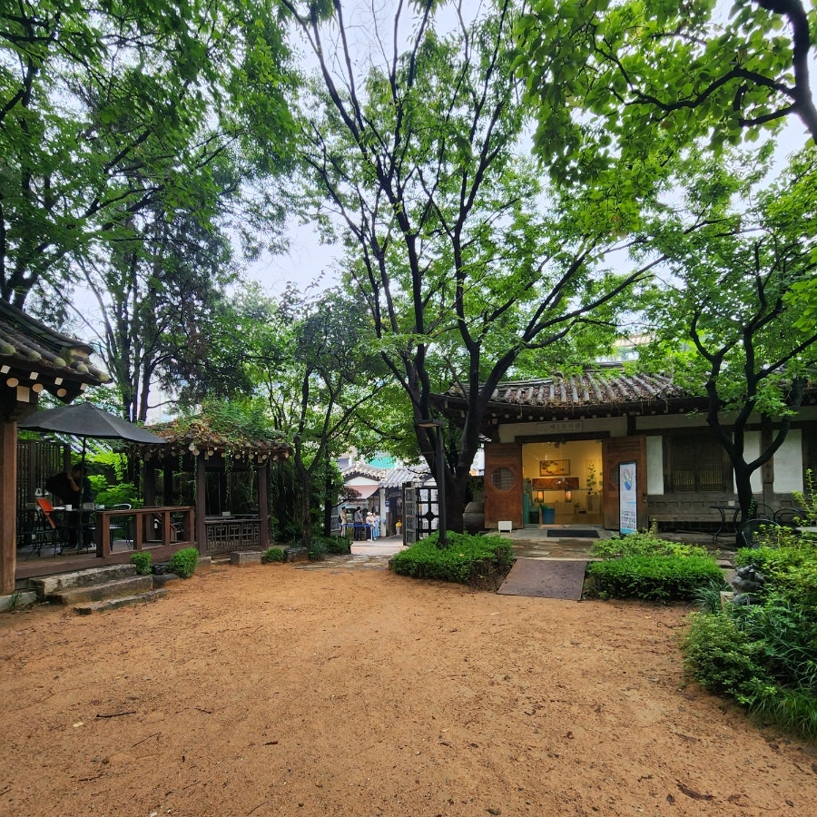 인사동의 번화가 옆, 고요한 한옥의 정원에서